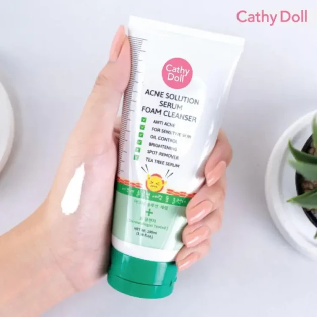 Cathy Doll Acne Solution Sace Wash Serum